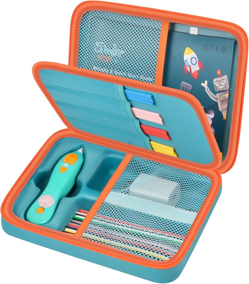 casmilee Case Compatible with 3Doodler Start+ Essentials 3D Pen Set, Art Activity Set Storage for Educational STEM Toy, Hold Plastic Filaments Strands- Green - Image 1